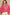 POL Cable Knit Hooded Chenille Sweater Fuchsia