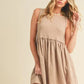Aemi + Co Round Neck Mini Tank Dress - DAVERRI FASHIONS