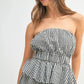 MABLE Gingham Tube Top and Shorts Set