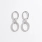 Zircon 925 Sterling Silver Dangle Earrings - DAVERRI FASHIONS