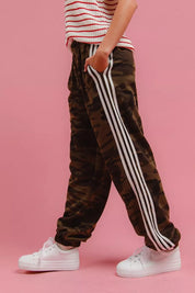 BiBi Side Lines Camouflage Track Pants | Daverri Fashions