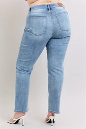 Judy Blue Plus Size High Waist Dad Jeans | Jeans Daverri Fashions