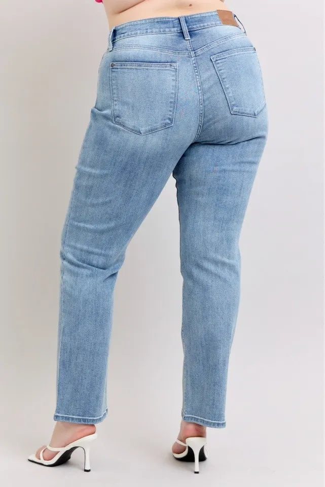 Judy Blue Plus Size High Waist Dad Jeans Jeans