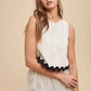 Annie Wear Ric Rac Trim Detailed Top & Shorts Set