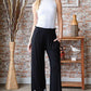 Heimish Full Size Solid Damask Casual Pants Plus Size Pants