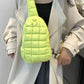 Quilted Nylon Crossbody Bag - DAVERRI FASHIONS
