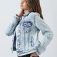 RISEN Button Up Washed Denim Jacket - DAVERRI FASHIONS