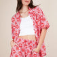 VERY J Tropical Printed Shirt Top and Shorts Set Shorts Sets