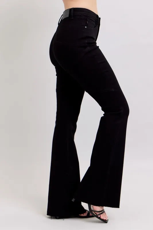 Judy Blue Full Size High Waist Star Seam Detail Flare Jeans