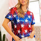 BiBi American Theme Star Pattern Sequin Top Tops