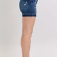 Judy Blue High Waist Tummy Control Destroy Release Hem Denim Shorts