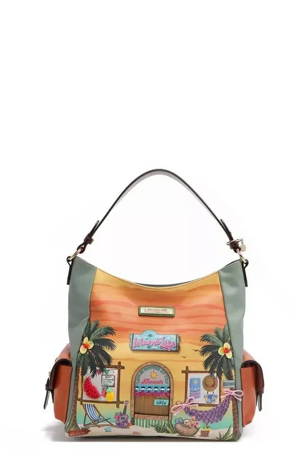 Nicole Lee USA Sun and Sand Hobo Handbag - DAVERRI FASHIONS