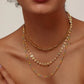 18K Gold-Plated Layered Resin Bead Necklace - DAVERRI FASHIONS
