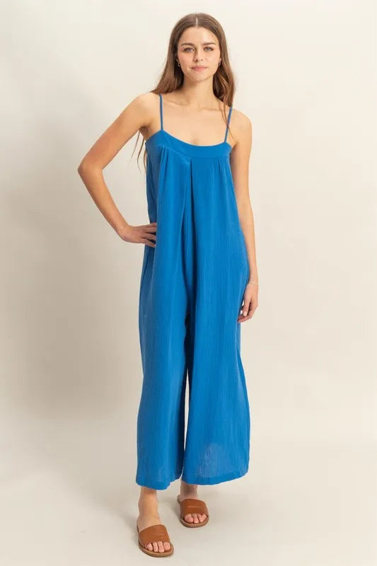 HYFVE Double Gauze Super Flowy Cami Jumpsuit