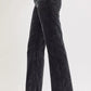 RISEN Tummy Control Mid Rise Straight Leg Corduroy Pants - DAVERRI FASHIONS