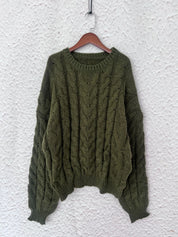 Cable Knit Long Sleeve Sweater | Sweaters Daverri Fashions