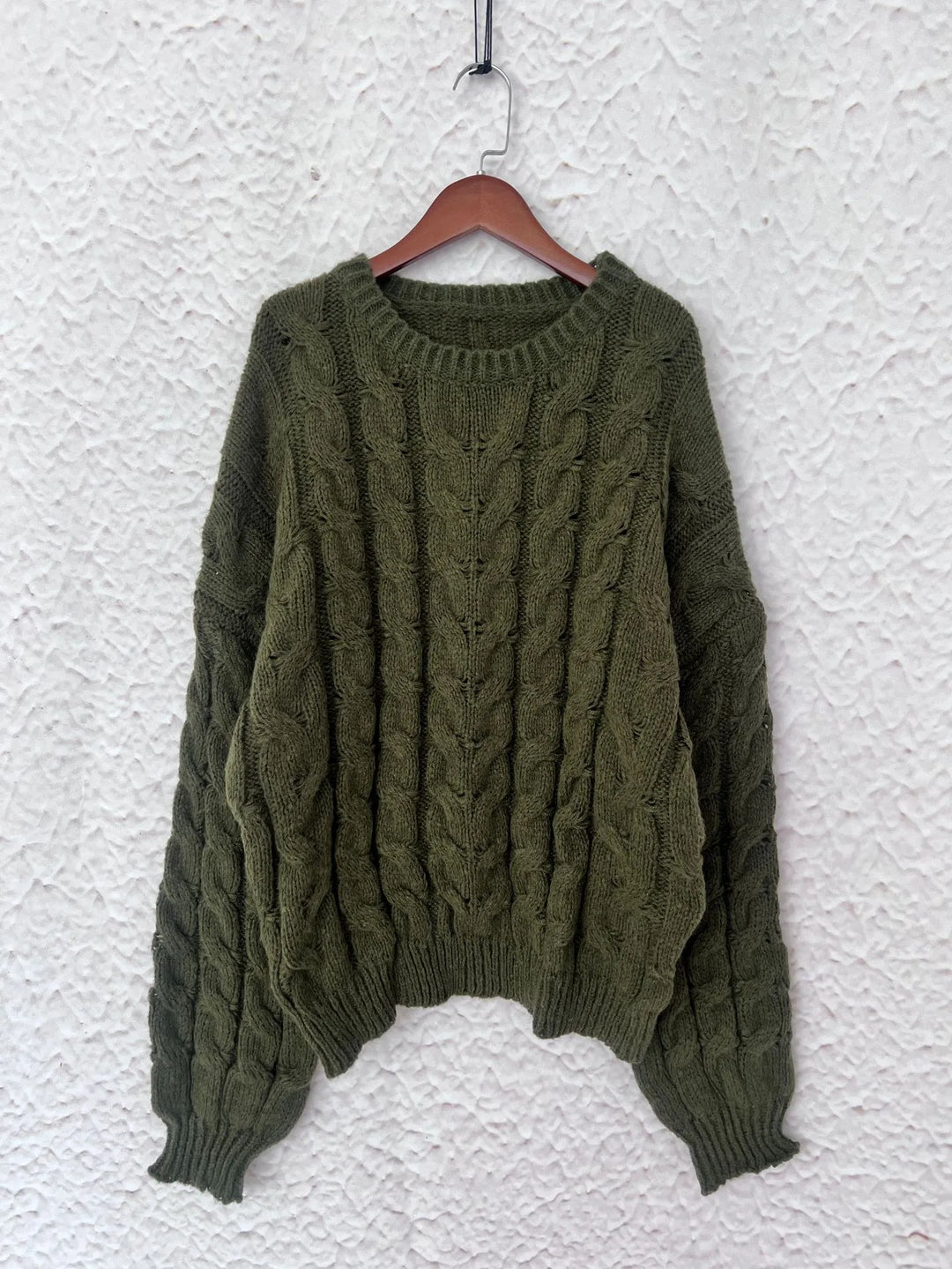 Cable Knit Long Sleeve Sweater | Sweaters Daverri Fashions