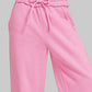 Zenana Fleece Exposed Seam Wide Leg Sweatpants - DAVERRI FASHIONS