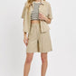 RISEN High Rise Pleated Front Shorts