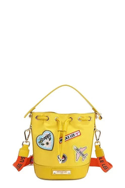 Color Patch Bucket Bag - DAVERRI FASHIONS