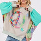 SAGE + FIG Contrast Peace Patch Dropped Shoulder Sweatshirt Sweatshirts