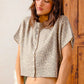 SO ME Leopard Print Button Front Sweater Cardigan