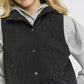 Umgee Quilted Embroidered Vest - DAVERRI FASHIONS