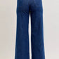 Judy Blue high-waisted retro wide-leg jeans with patch pockets and twisted seams