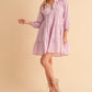 Aemi + Co Notched Balloon Sleeve Tiered Mini Dress Mini Dresses