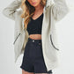 Aemi + Co Contrast Trim Zip Up Hoodie Jacket