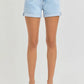 RISEN Full Size High Rise Belted Roll Up Shorts Plus Size Shorts