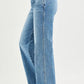 RISEN Slouchy Straight light-wash blue wide-leg denim jeans