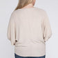 Zenana Plus Batwing Sleeve Knit Top-Casual Comfort Shirts & Tops