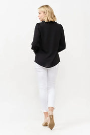 And The Why Polka Dot Ruffle Detailed Blouse Top | Daverri Fashions
