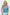BiBi Blue Chevron Pointelle Pearl Knit Top Tops