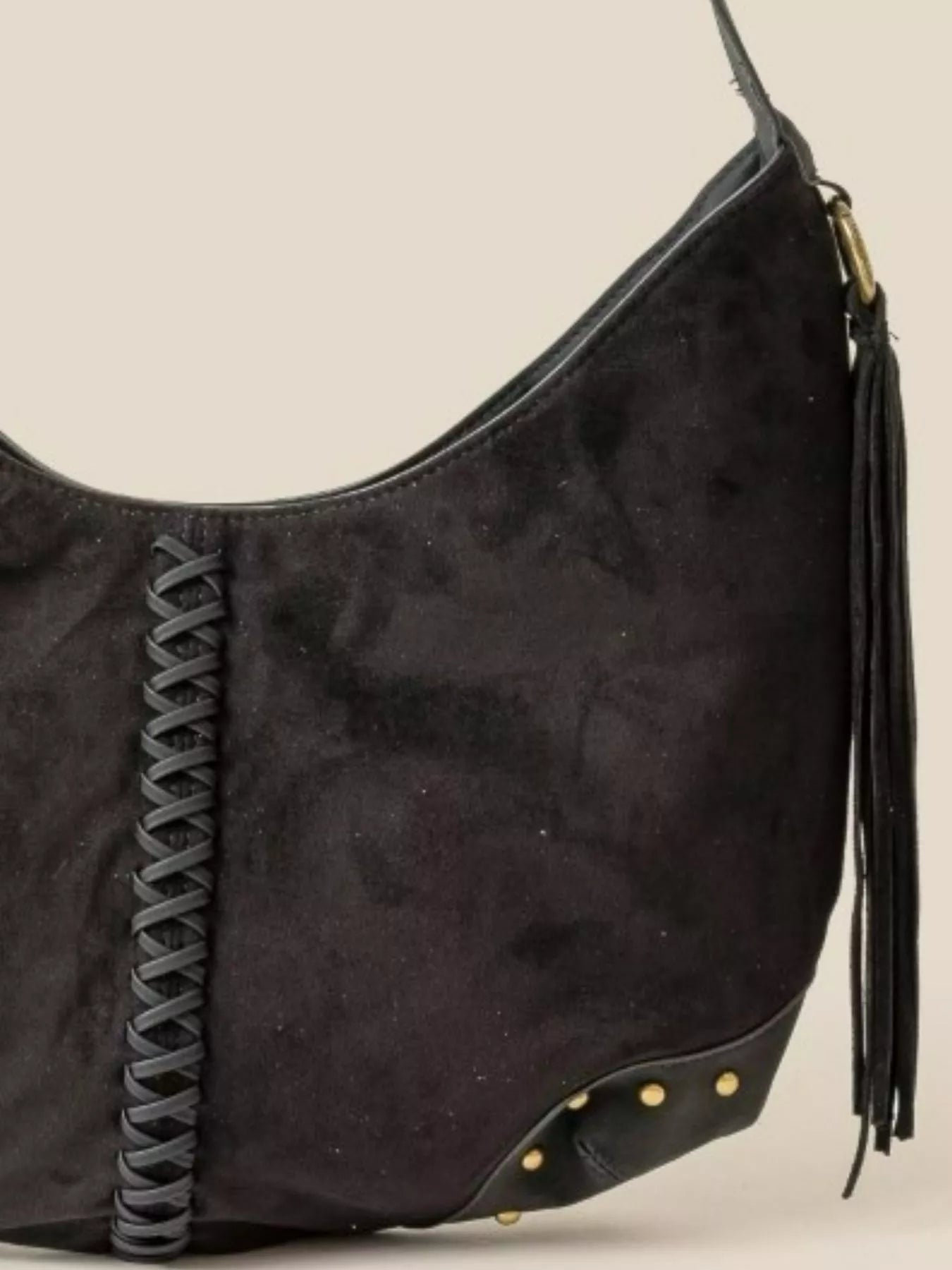 Fame Braided Detail Hobo Shoulder Bag | Hobo Bags Daverri Fashions