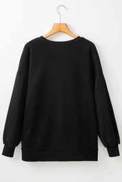 Round Neck Long Sleeve Sweatshirt | Sweatshirts Daverri Fashions