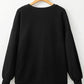 Round Neck Long Sleeve Sweatshirt - DAVERRI FASHIONS