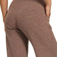 Ribbed Drawstring Lounge Pants Brown - DAVERRI FASHIONS