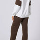 Drop Shoulder Loose Sweatshirt and Joggers Active Set - DAVERRI FASHIONS