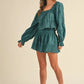 MABLE Embroidered Scalloped Lace Top and Short Set Outfit Sets
