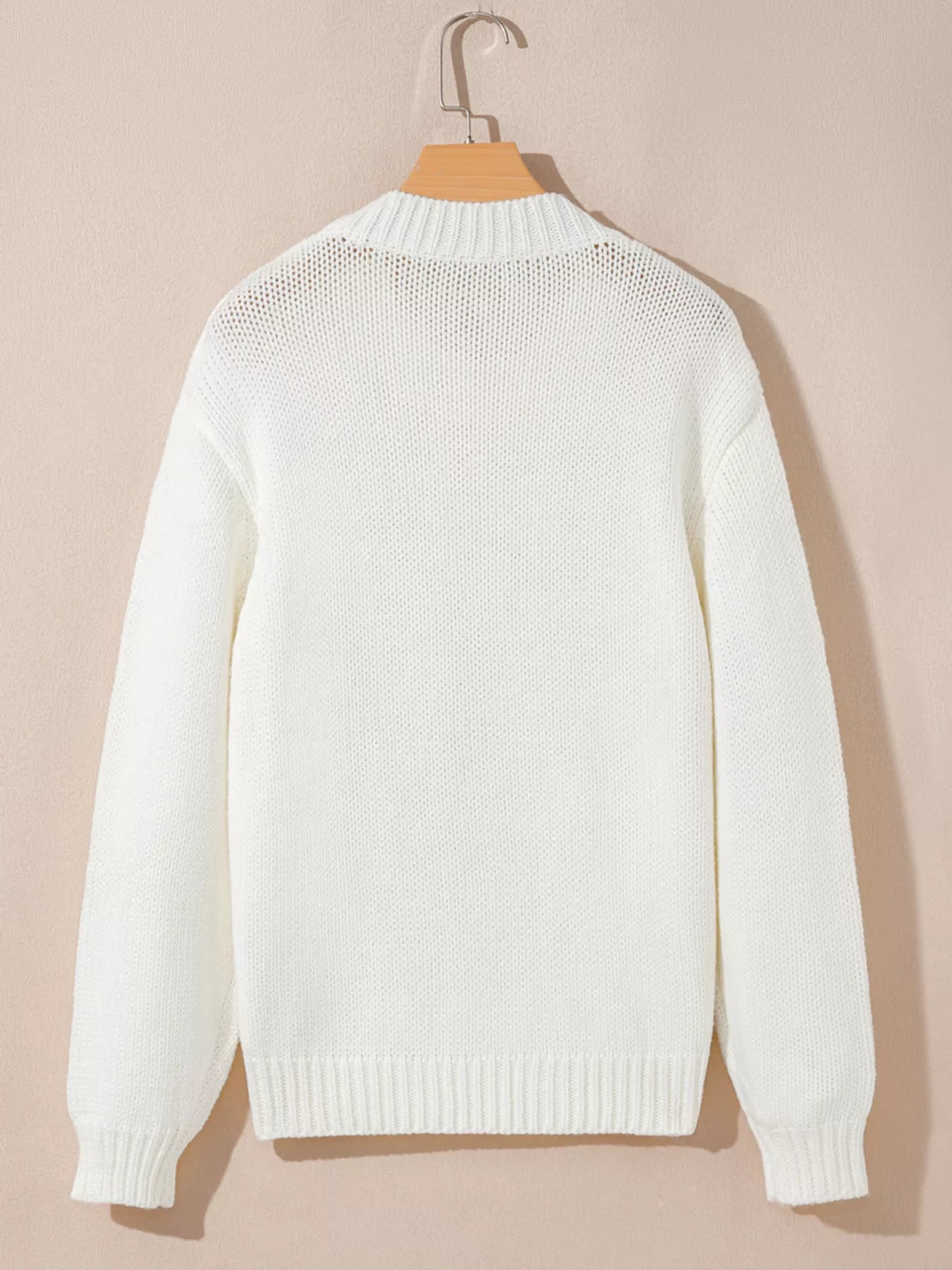 Embroidered Bow Boots Graphic Drop Shoulder Sweater | Sweaters Daverri Fashions
