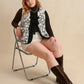 Plus Size Tied Sherpa Vest Coat with Pockets - DAVERRI FASHIONS