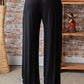 Heimish Full Size Solid Damask Casual Pants Plus Size Pants
