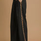 Umgee Front Pleated Wide-Leg Pants with Contrast Trim - DAVERRI FASHIONS