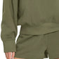 Zenana Fleece Long Sleeve Sweatshirts & Shorts Set - DAVERRI FASHIONS