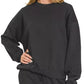 Zenana Fleece Long Sleeve Pullover & Jogger Set - DAVERRI FASHIONS