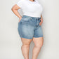 Judy Blue Full Size High Waist Rhinestone Decor Denim Shorts Shorts