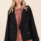 Mittoshop Double Breasted Long Sleeve Trench Coat Jacket - DAVERRI FASHIONS