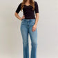 Judy Blue Full Size Mid Rise Slim Bootcut Tummy Control Release Hem Jeans Plus Size - DAVERRI FASHIONS
